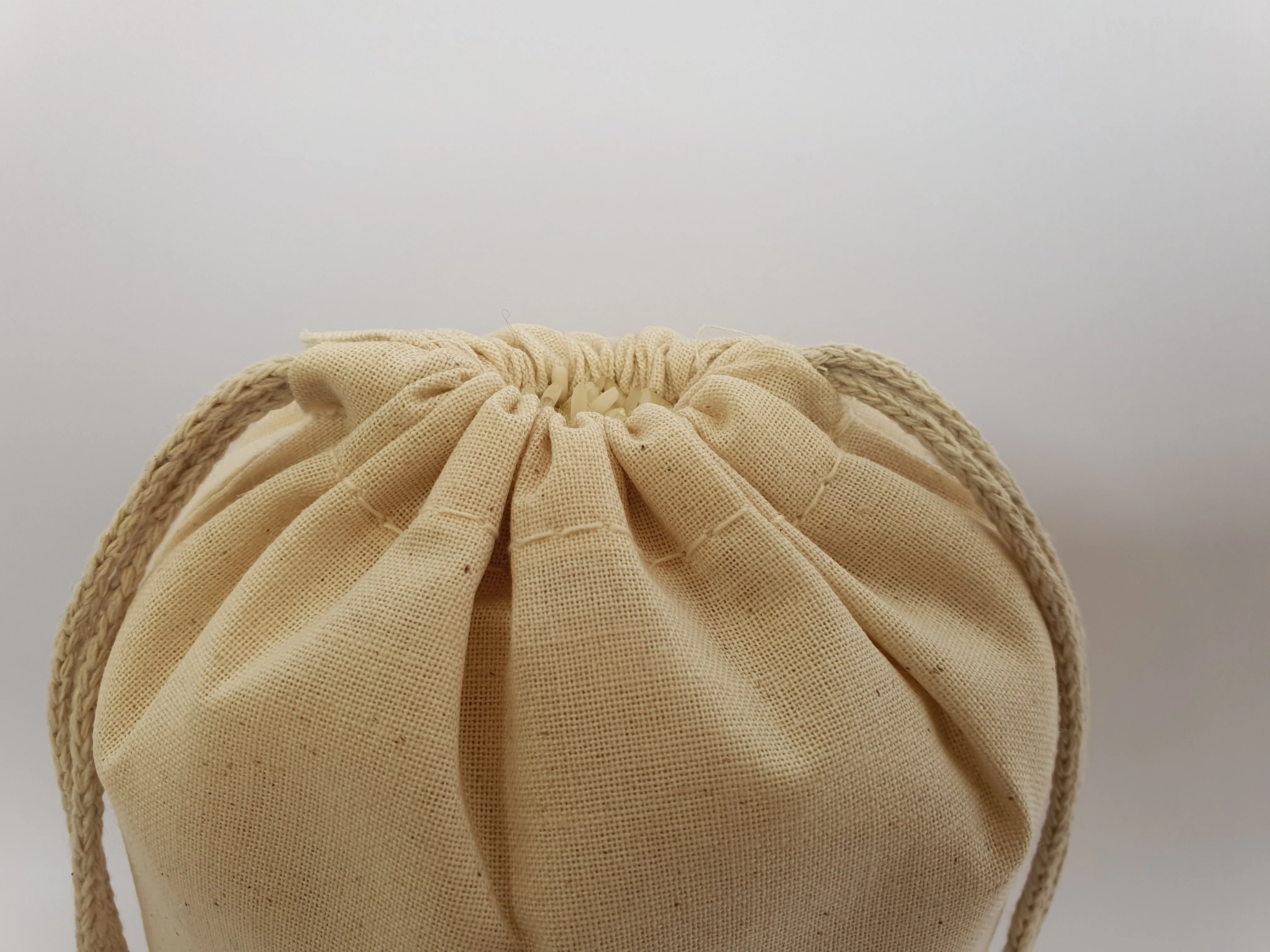 16x20 inch Natural Cotton Double Drawstring Bags