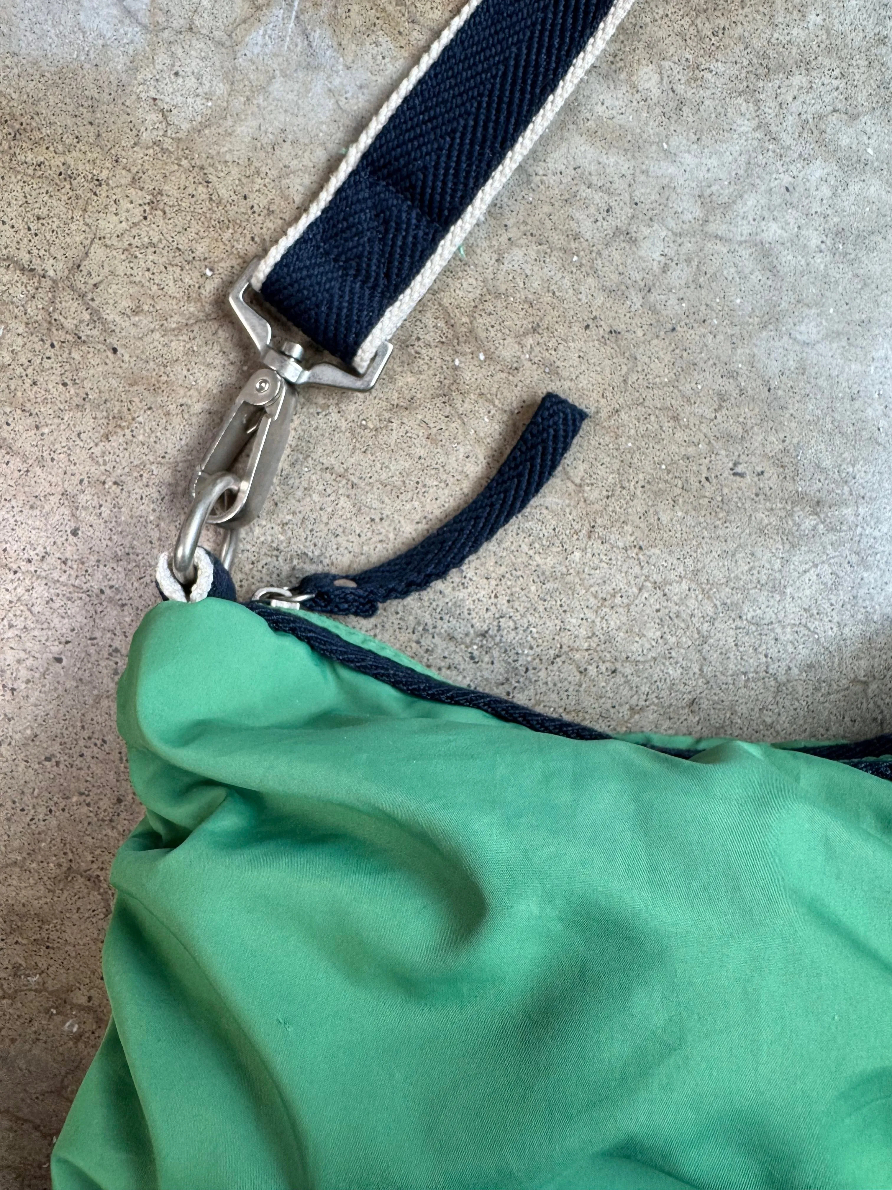 2000s Old Navy Green Slouchy Puffer Shoulder Bag