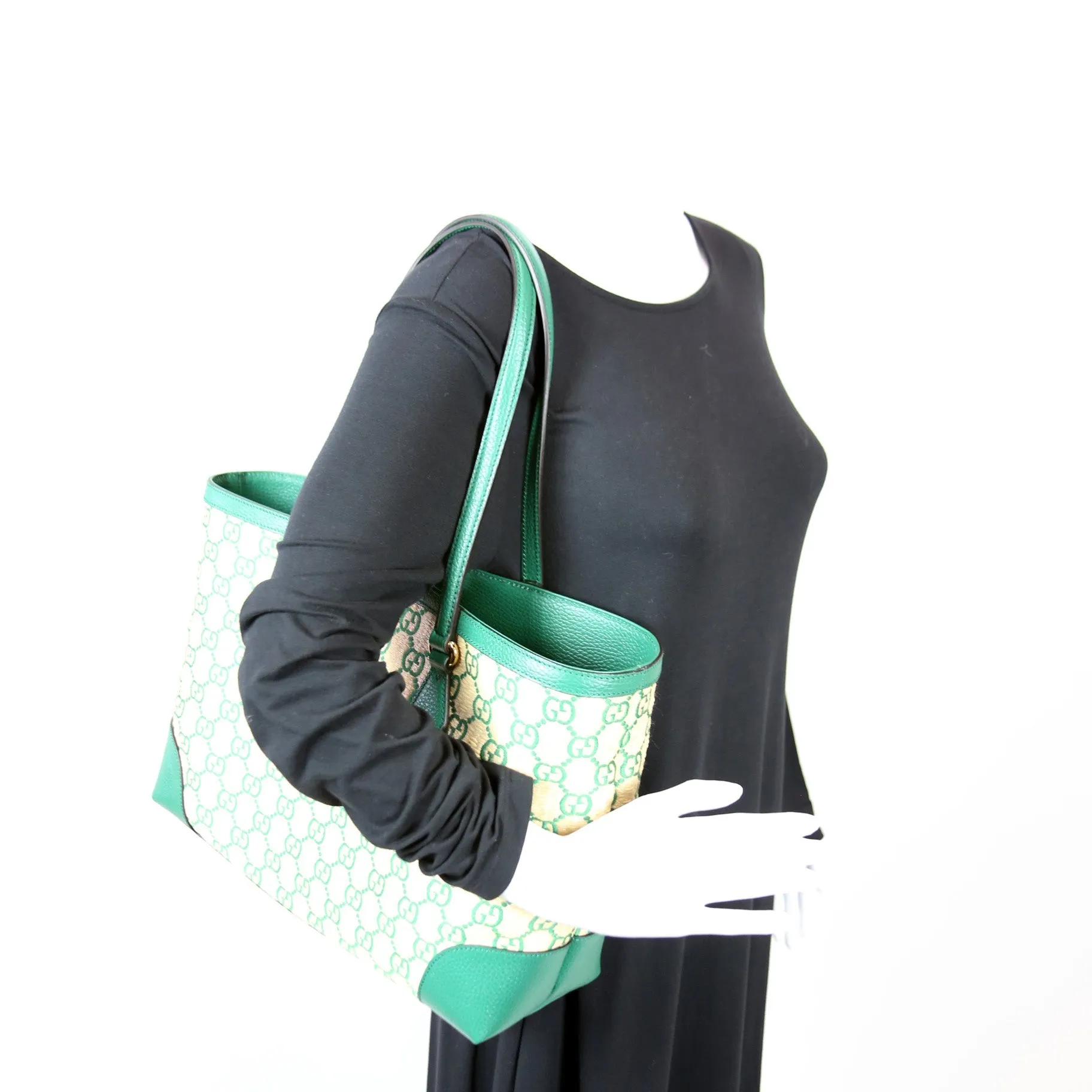 631685 Ophidia GG Straw Tote