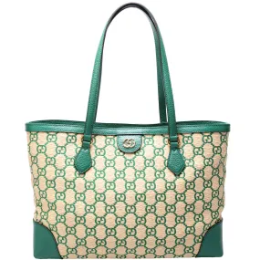 631685 Ophidia GG Straw Tote