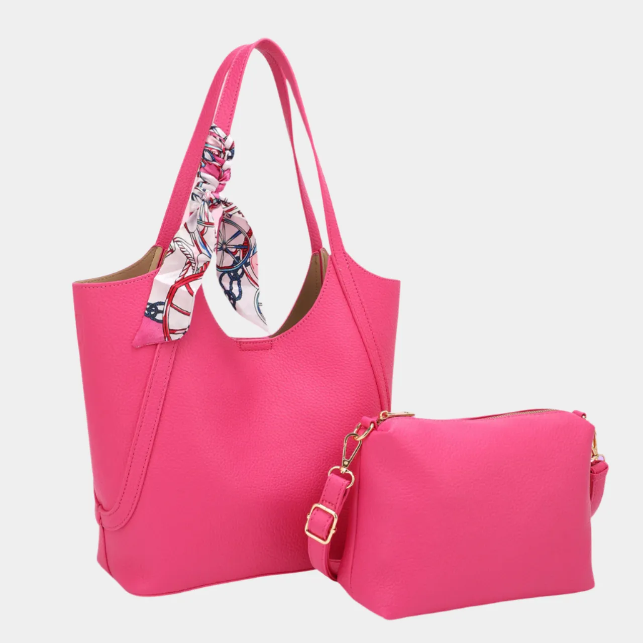 Aria 2-in-1 Tote with Silk Scarf