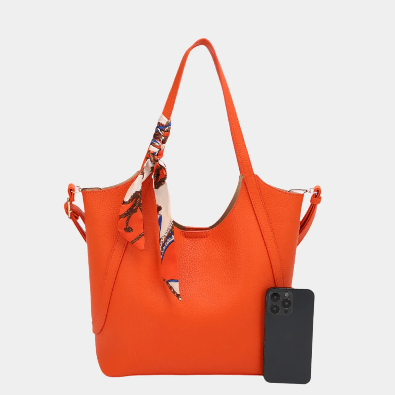 Aria 2-in-1 Tote with Silk Scarf