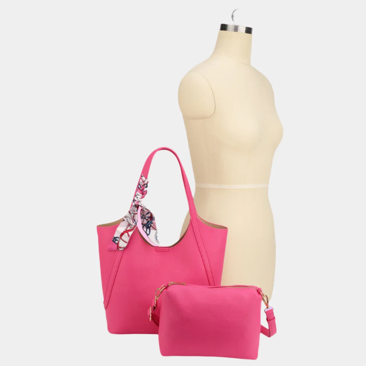 Aria 2-in-1 Tote with Silk Scarf