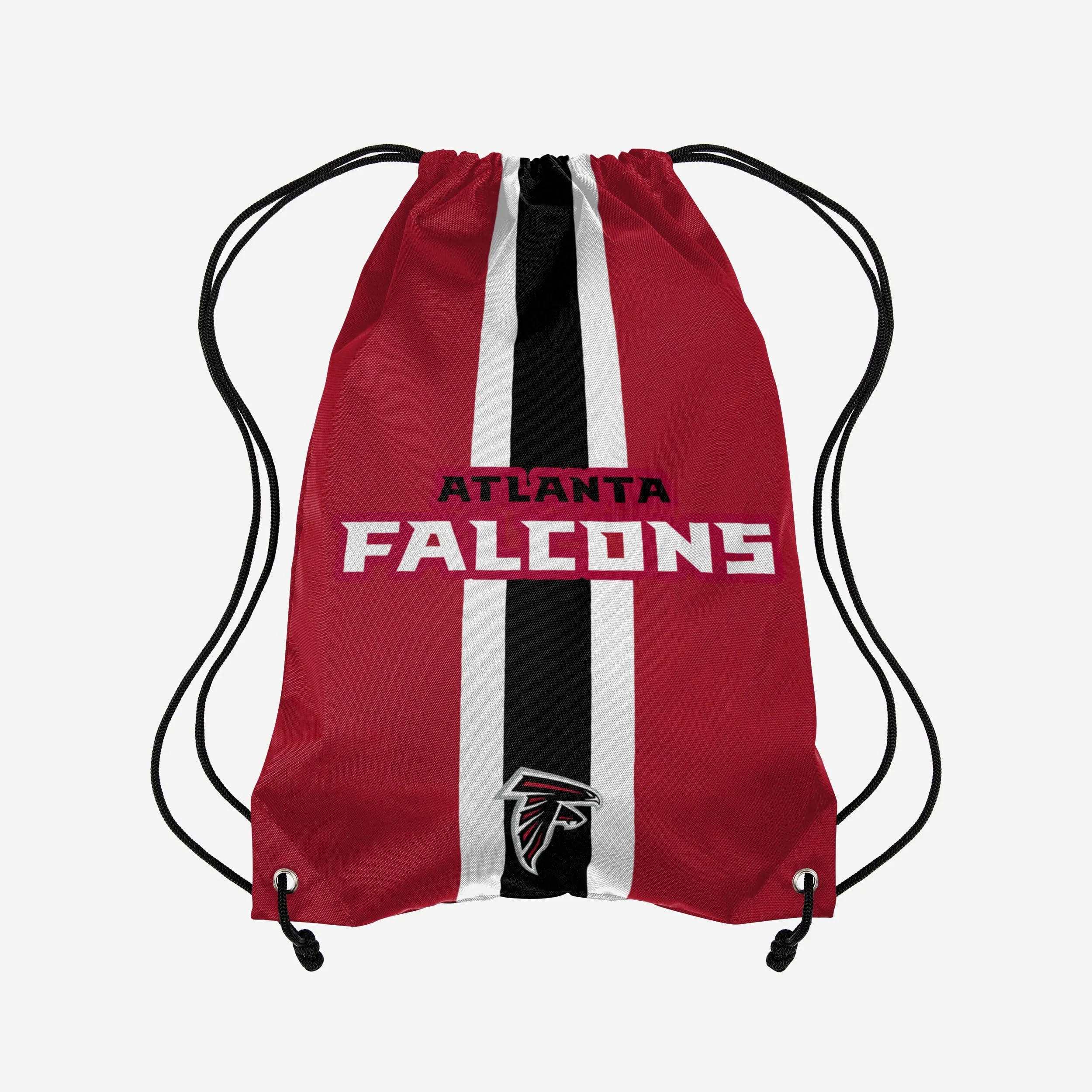 Atlanta Falcons Team Stripe Wordmark Drawstring Backpack