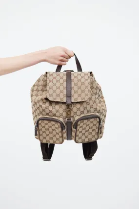 Beige Monogram Jackie Backpack