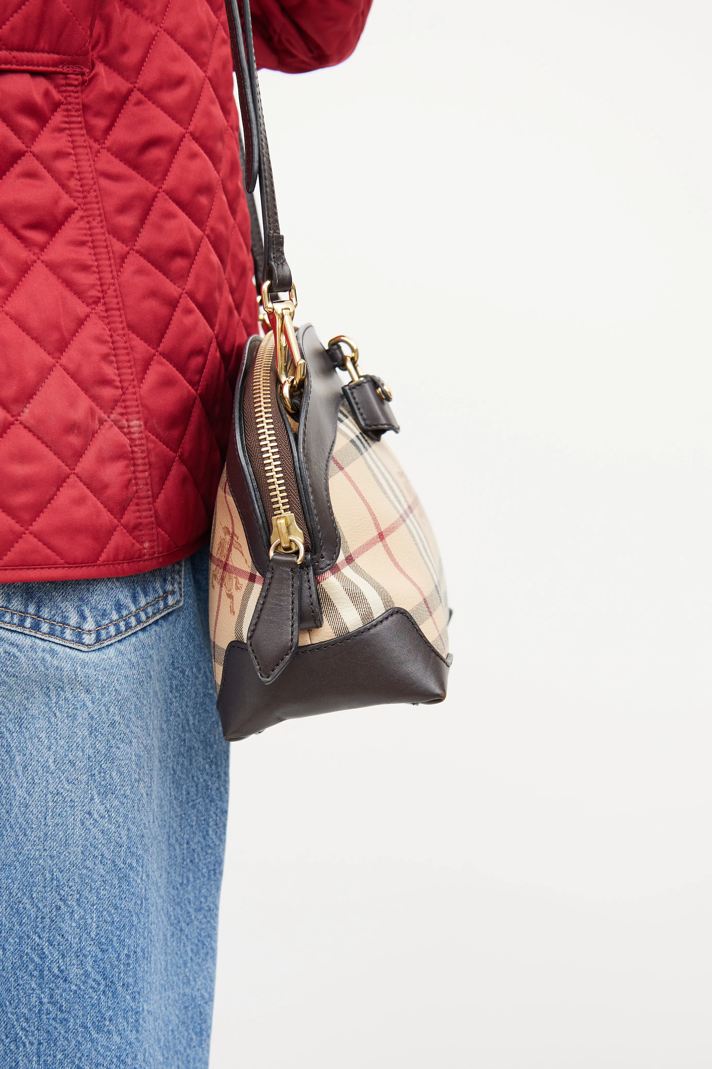Beige Primrose Haymarket Crossbody Bag