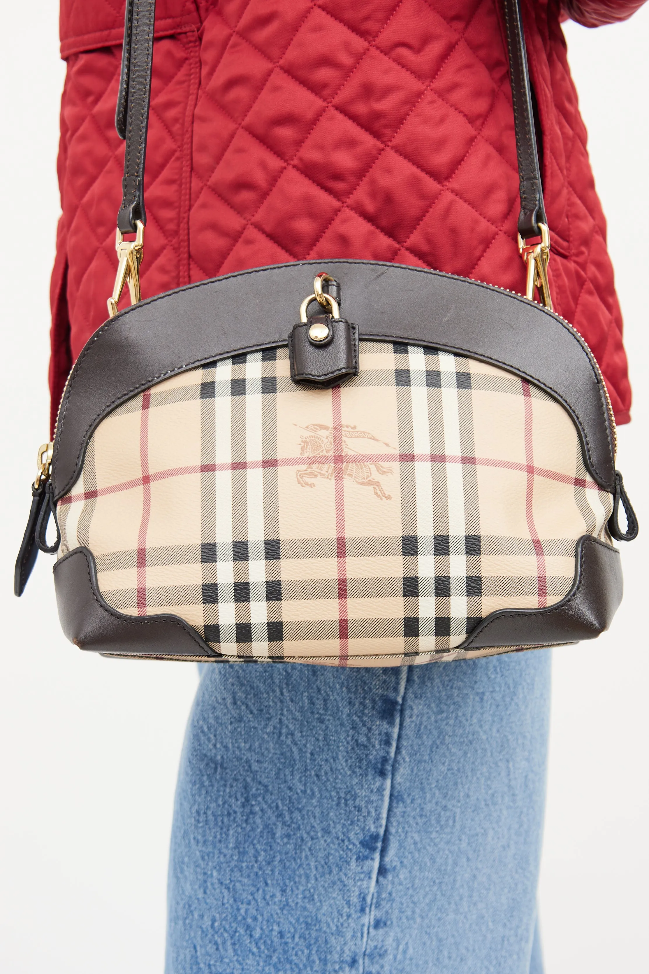 Beige Primrose Haymarket Crossbody Bag