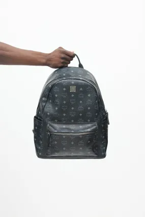 Black Visetos Coated Canvas Stark Backpack