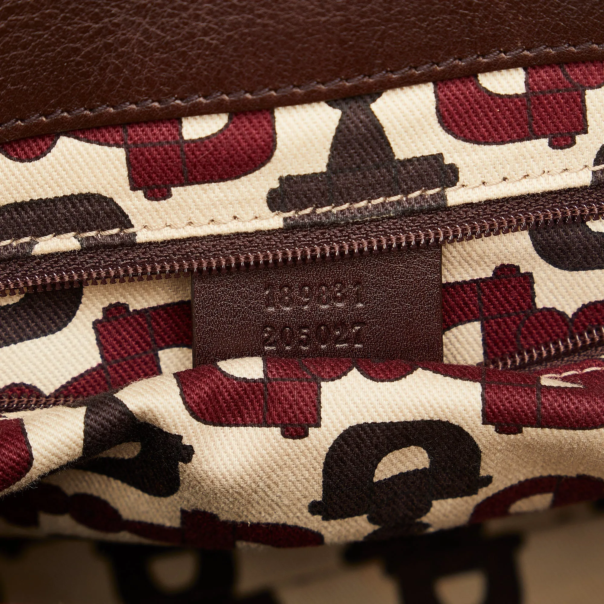 Brown Gucci Guccissima Abbey D-Ring Tote Bag