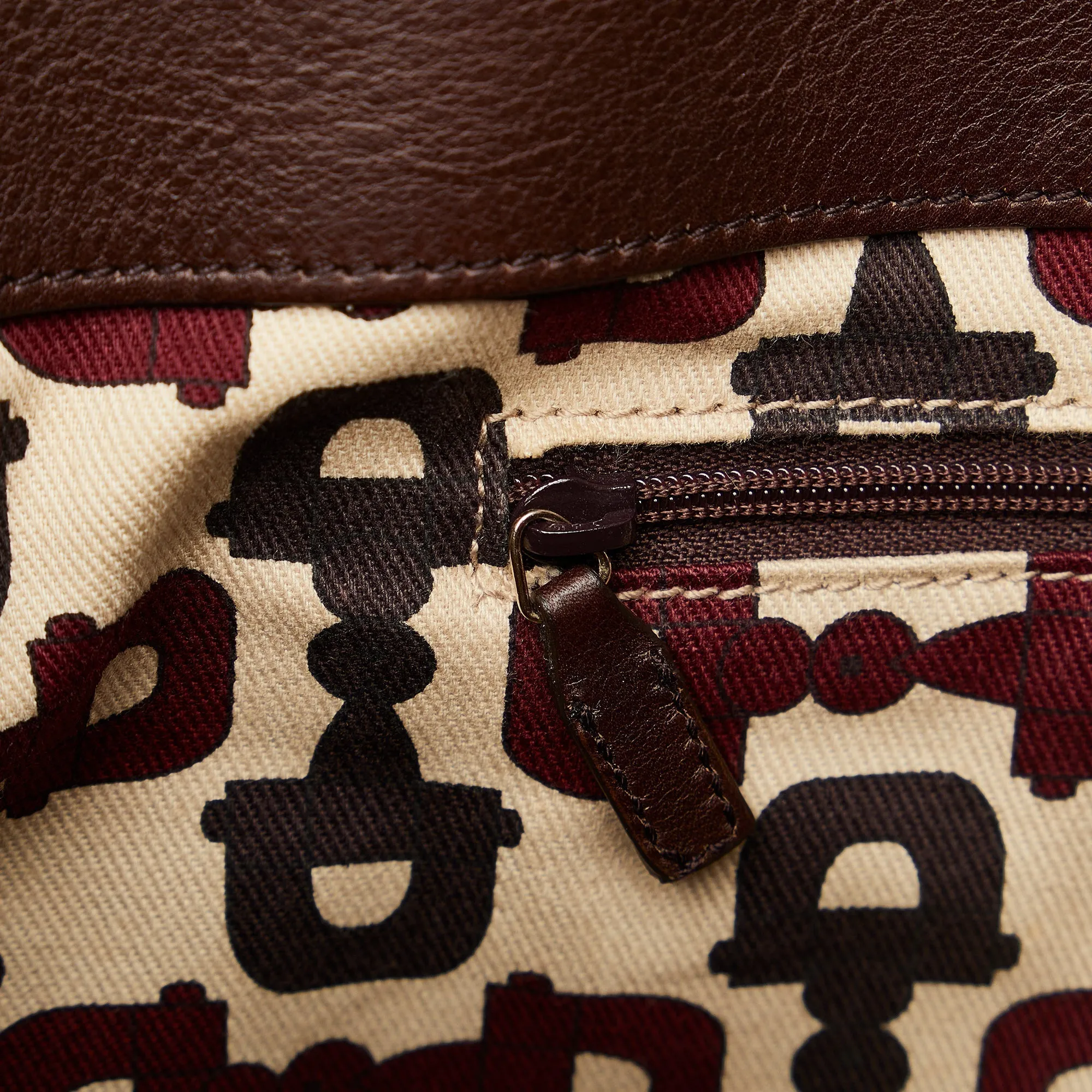 Brown Gucci Guccissima Abbey D-Ring Tote Bag