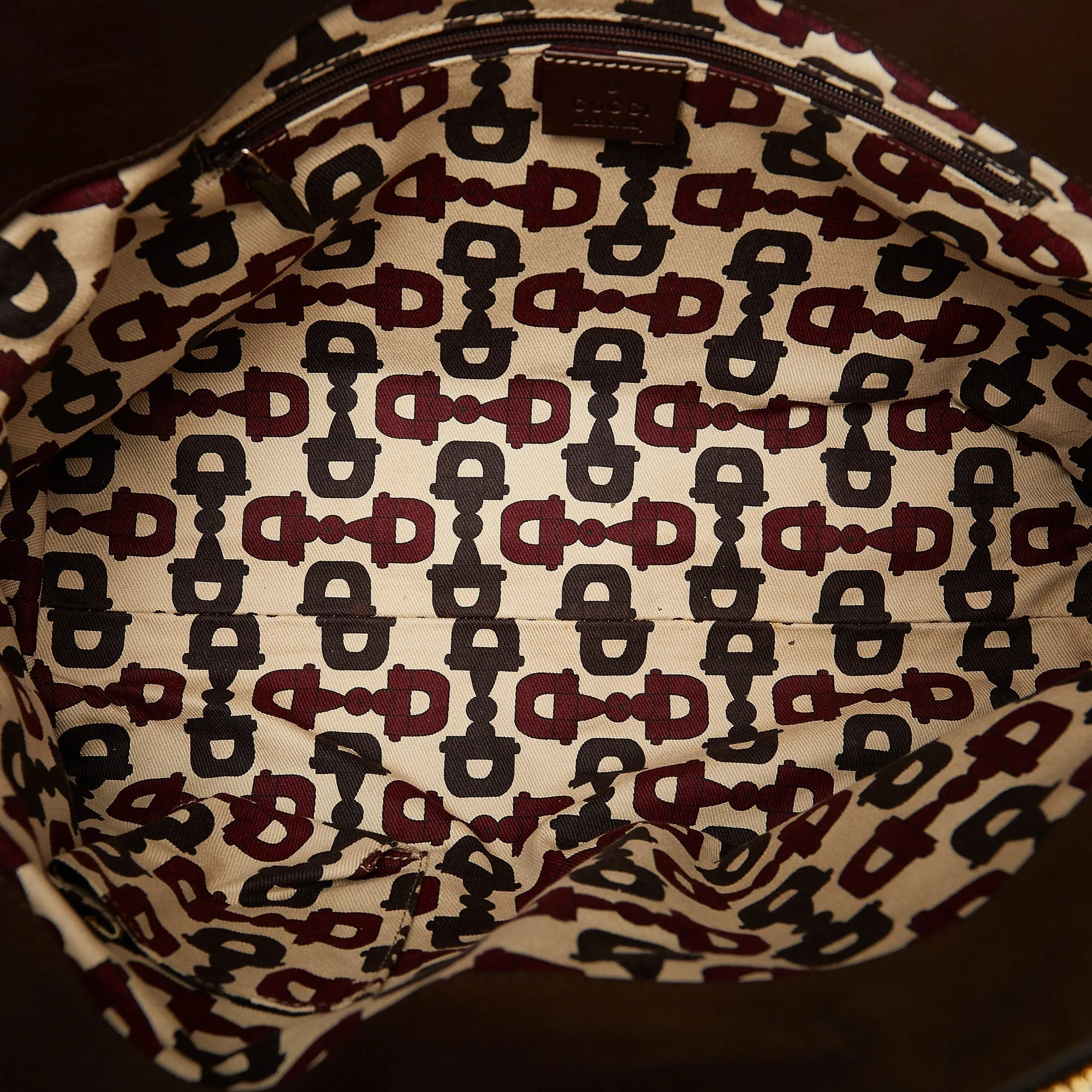 Brown Gucci Guccissima Abbey D-Ring Tote Bag