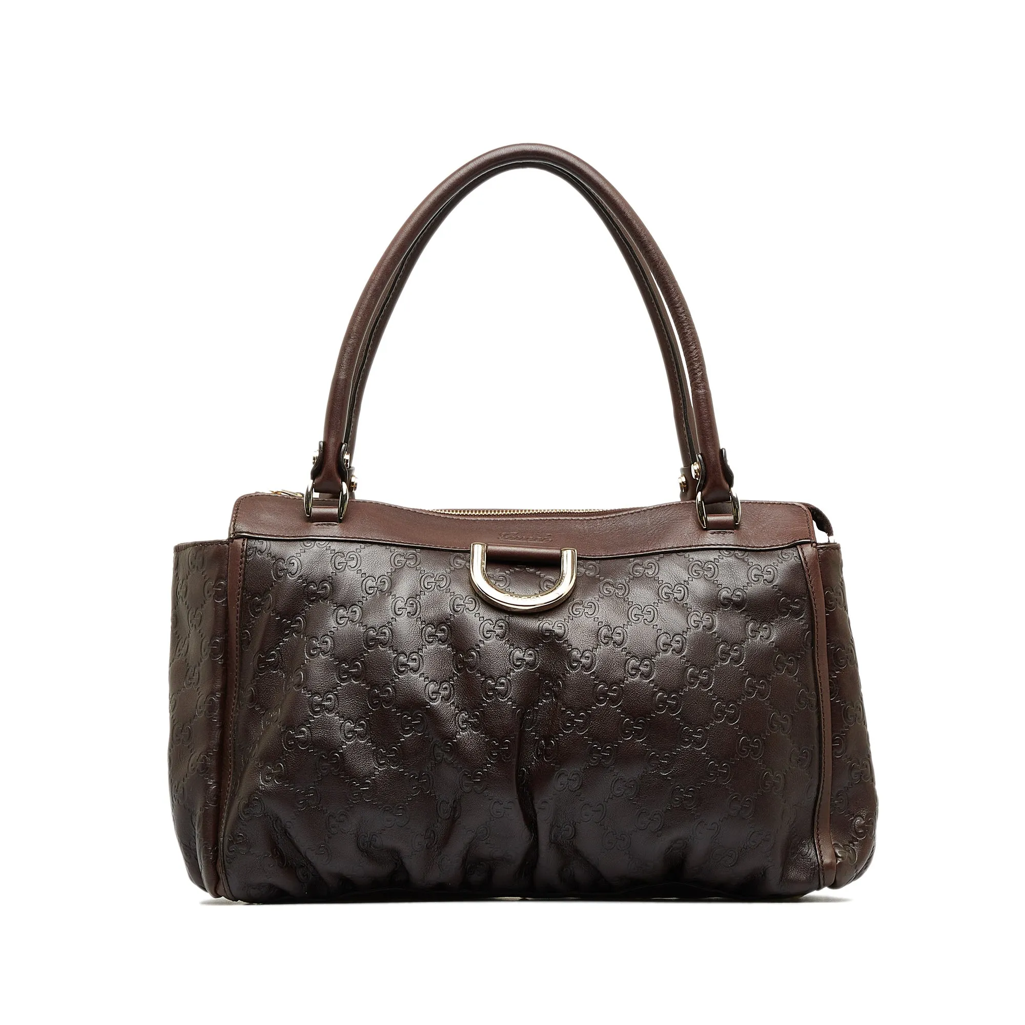 Brown Gucci Guccissima Abbey D-Ring Tote Bag