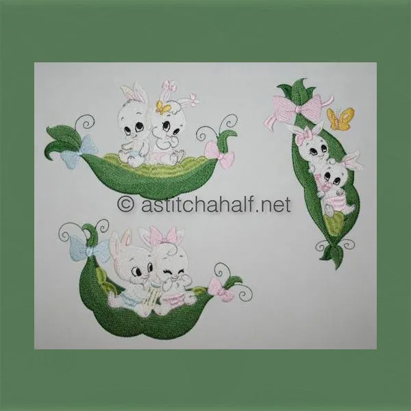 Bunny Hobo Bag and Two Peas in a Pod Bunnies Combo