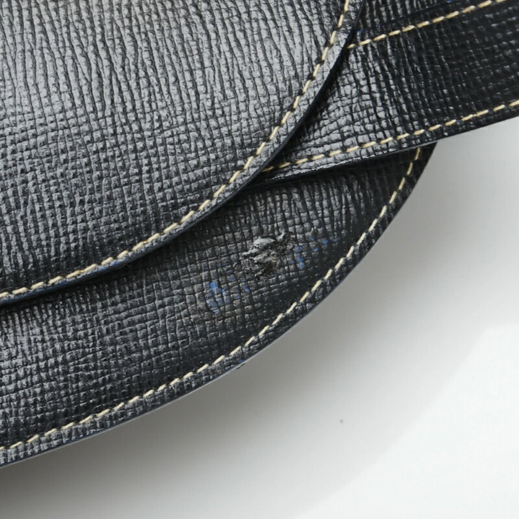 Celine tote bag shoulder black leather ladies
