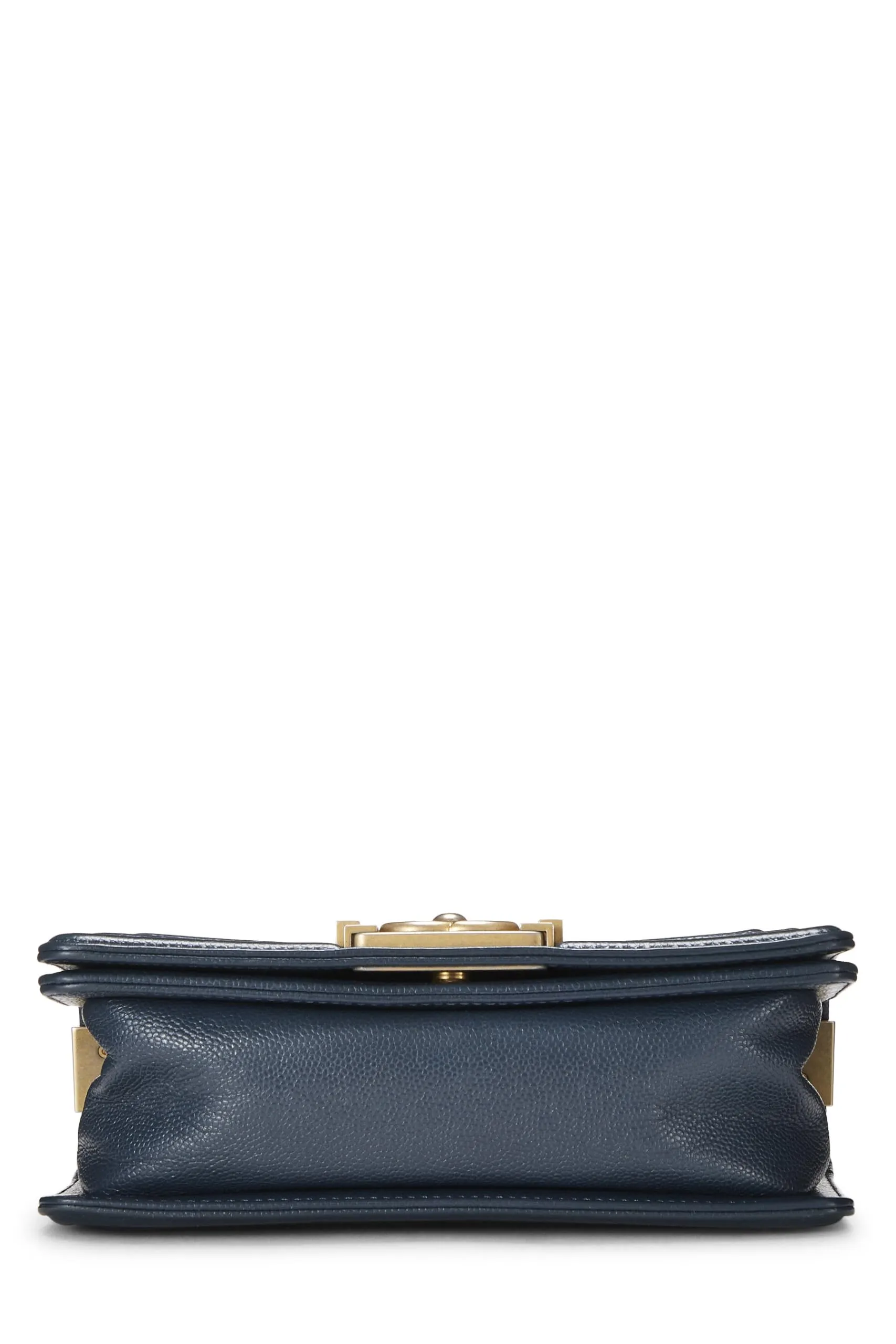 Chanel,  Blue Chevron Caviar Boy Bag Small, Blue