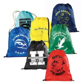Custom Print Backpack, Drawstring, (125 pc min) ASGM39