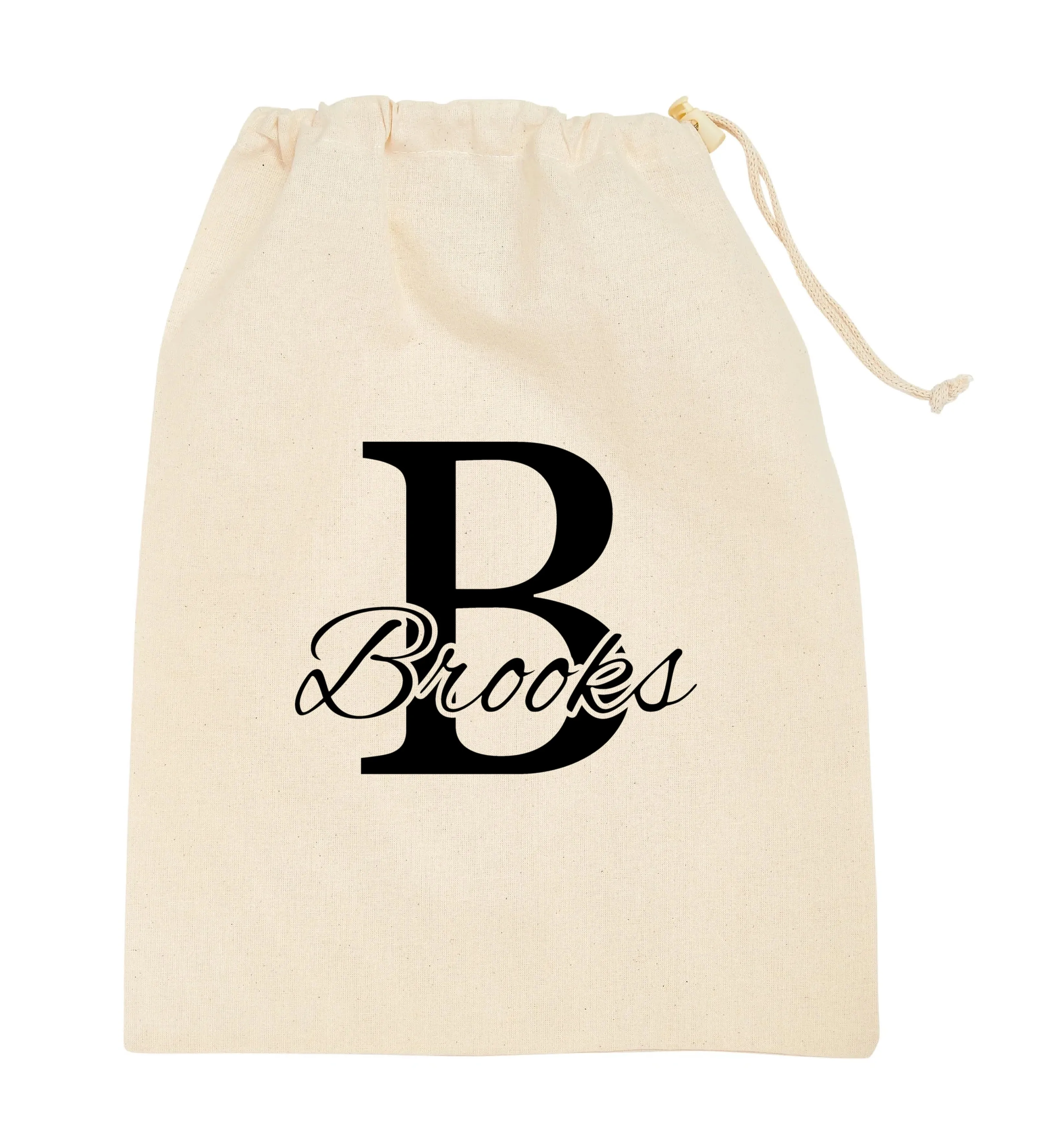 Custom Printed Cotton Drawstring Bags with Logo