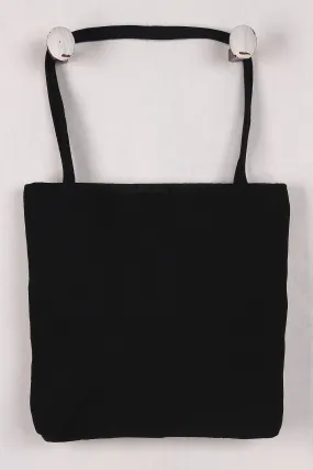 Floral Embroidery Canvas Tote Bag