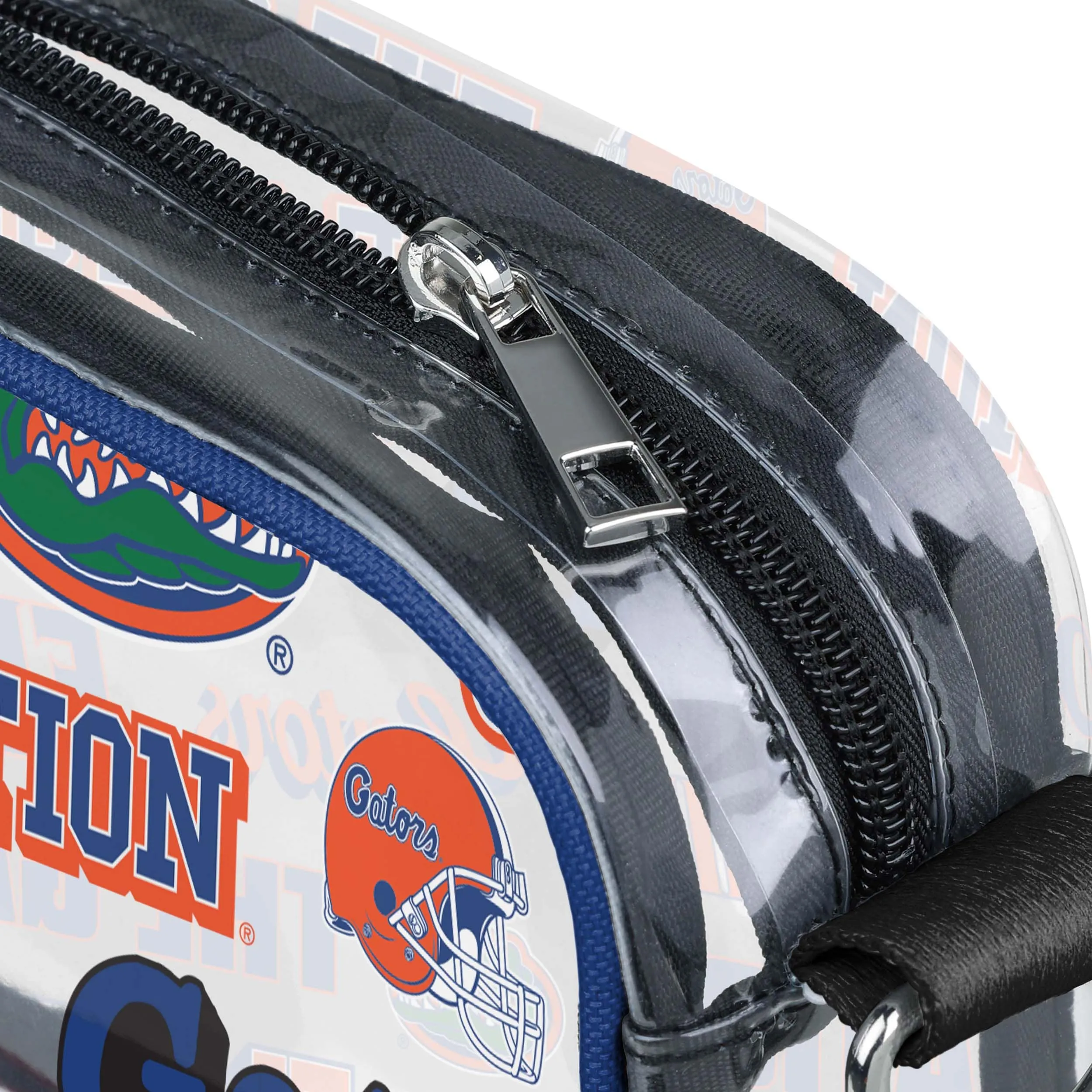 Florida Gators NCAA Repeat Retro Print Clear Crossbody Bag