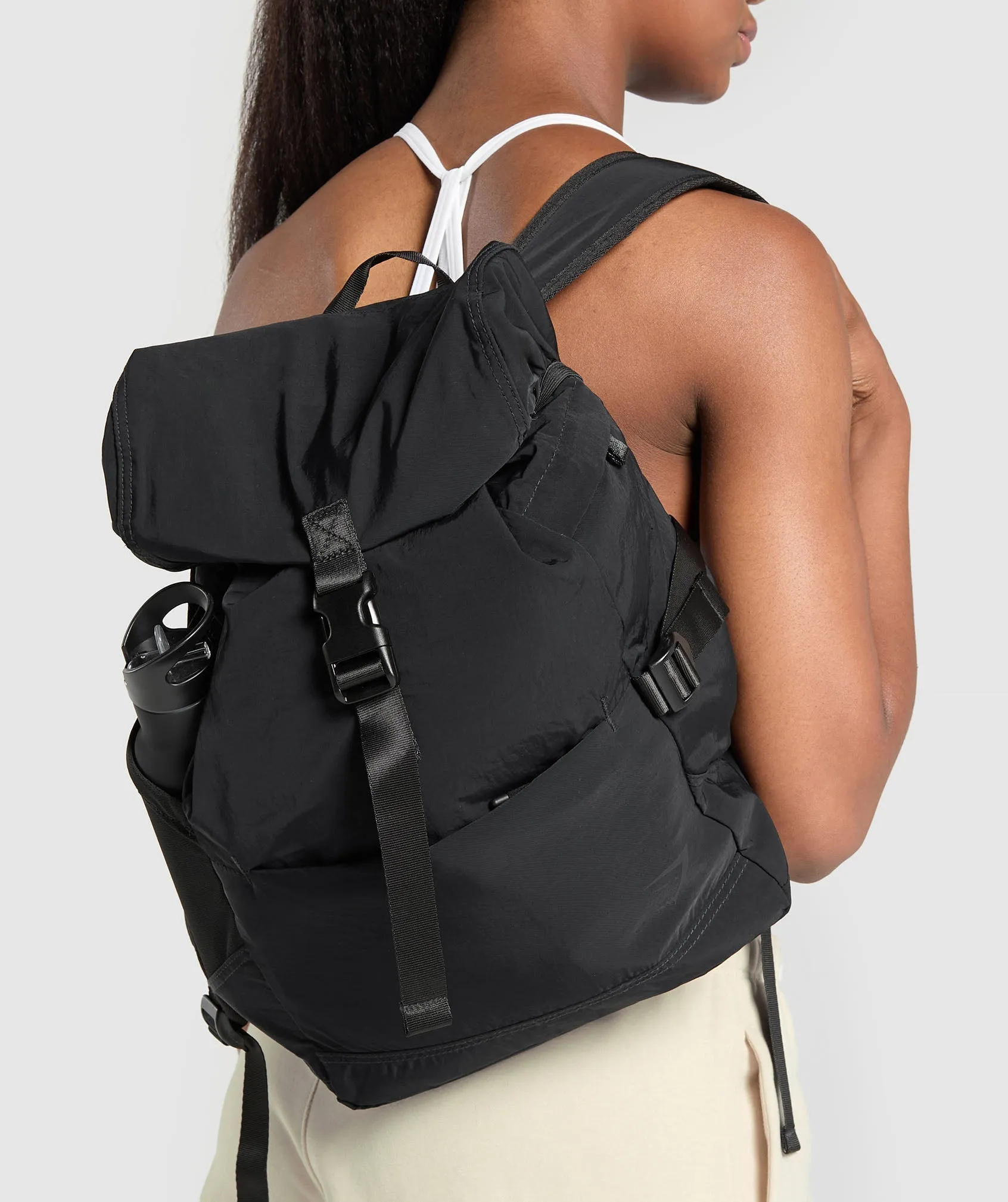 Gymshark Drawstring Backpack - Black