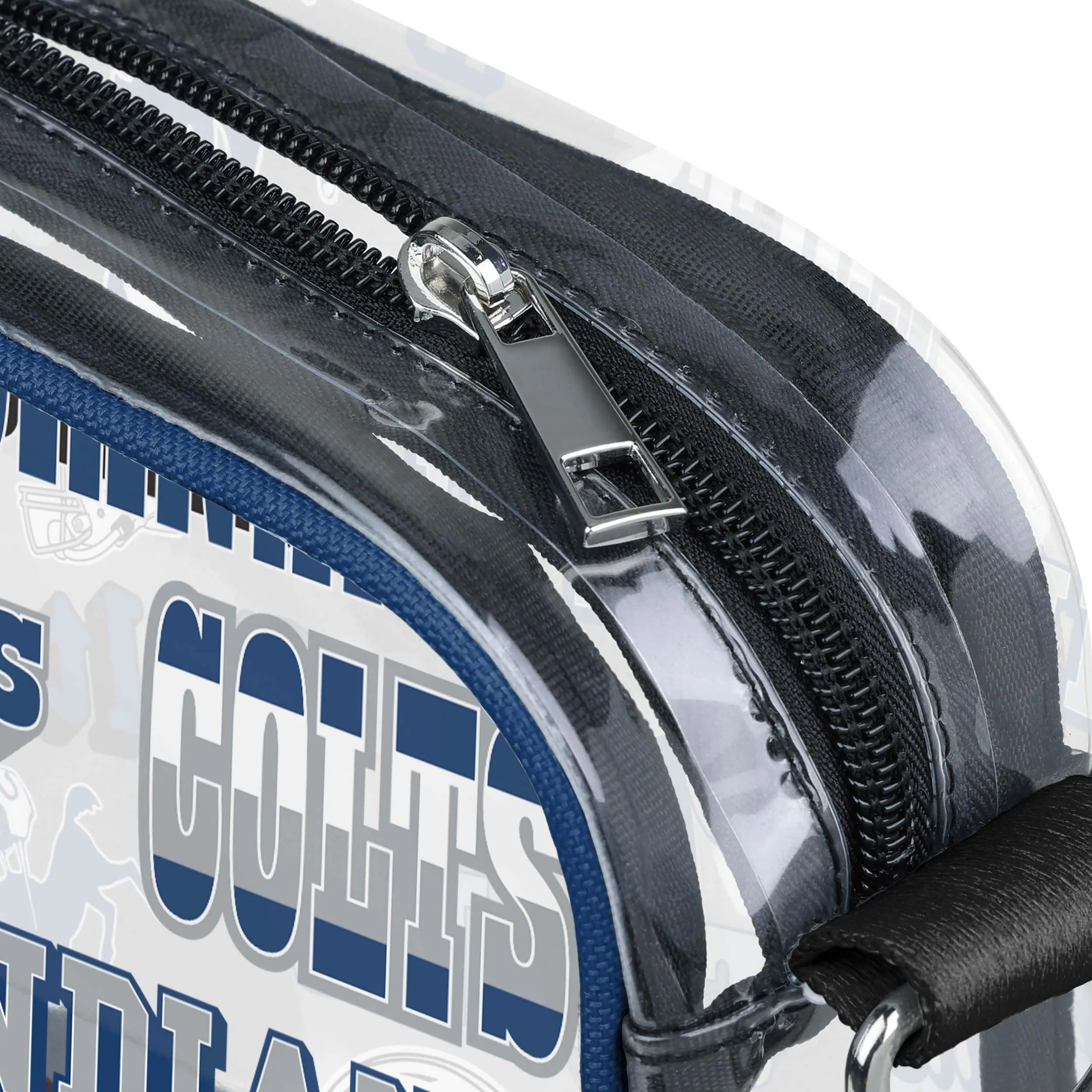 Indianapolis Colts NFL Repeat Retro Print Clear Crossbody Bag