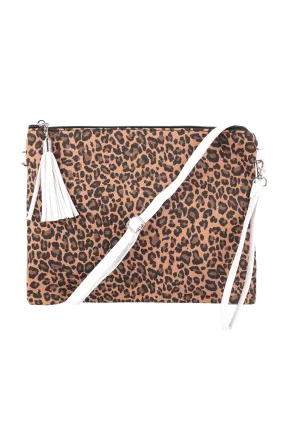 LEOPARD PRINT CROSSBODY/CLUTCH BAG