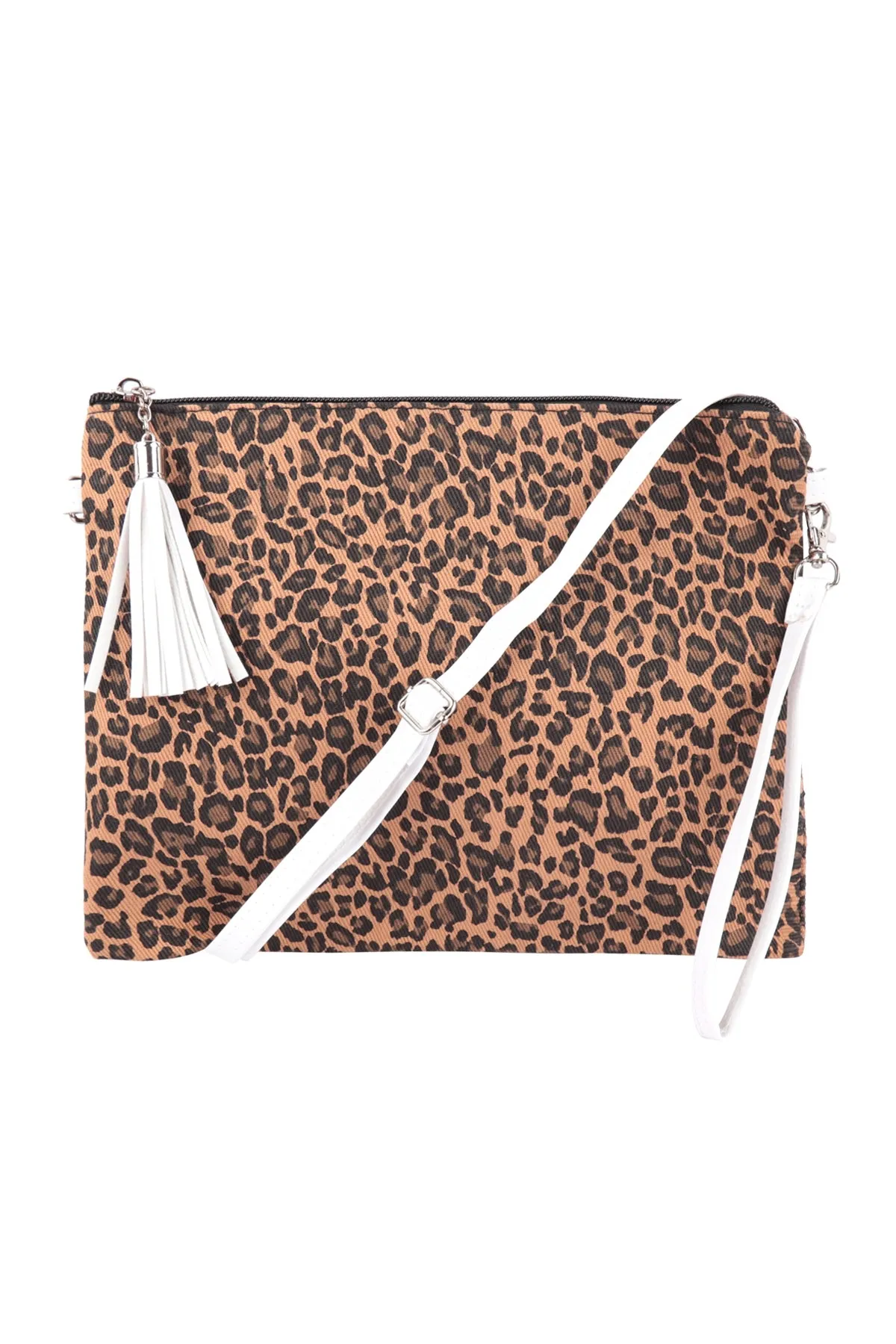 LEOPARD PRINT CROSSBODY/CLUTCH BAG