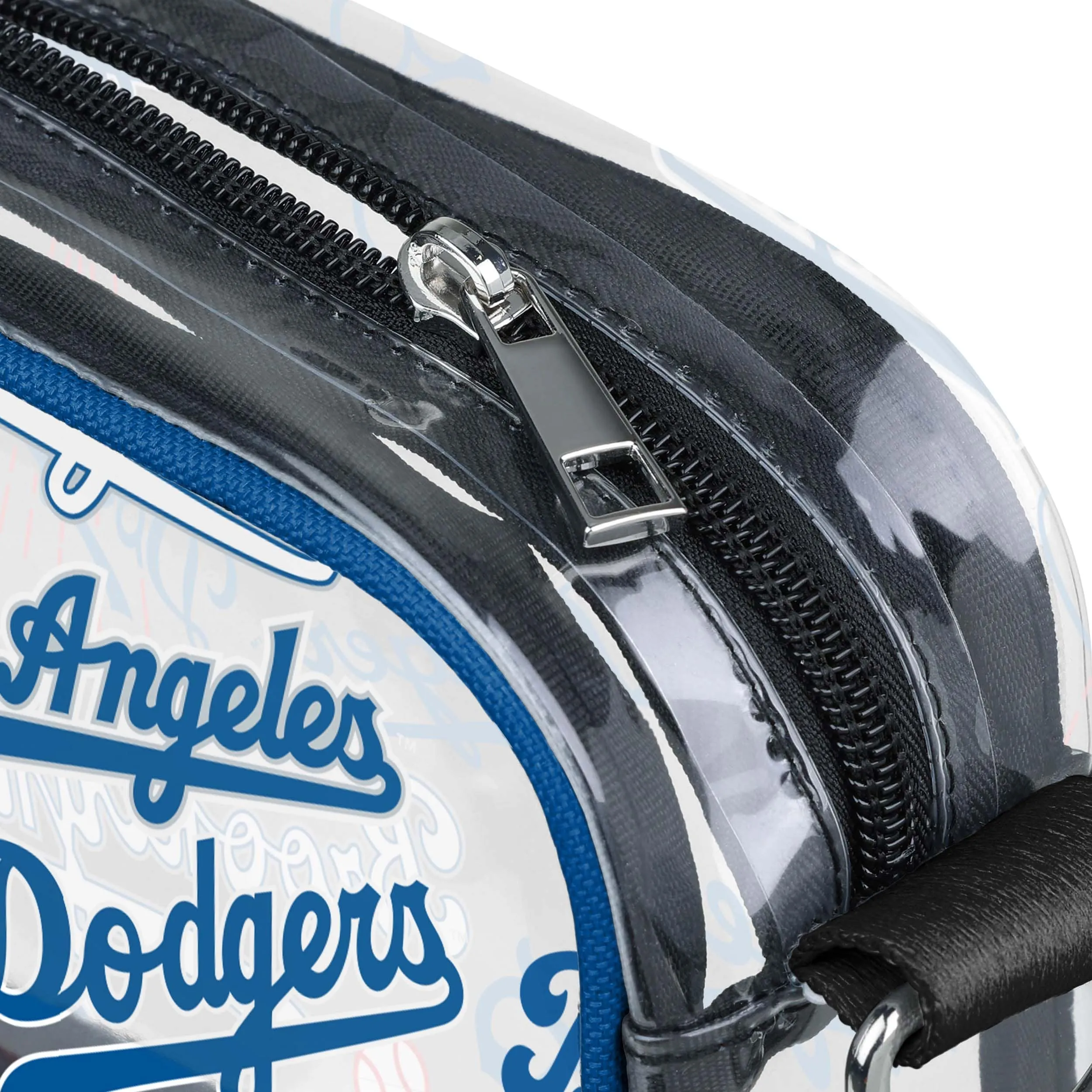 Los Angeles Dodgers MLB Repeat Retro Print Clear Crossbody Bag