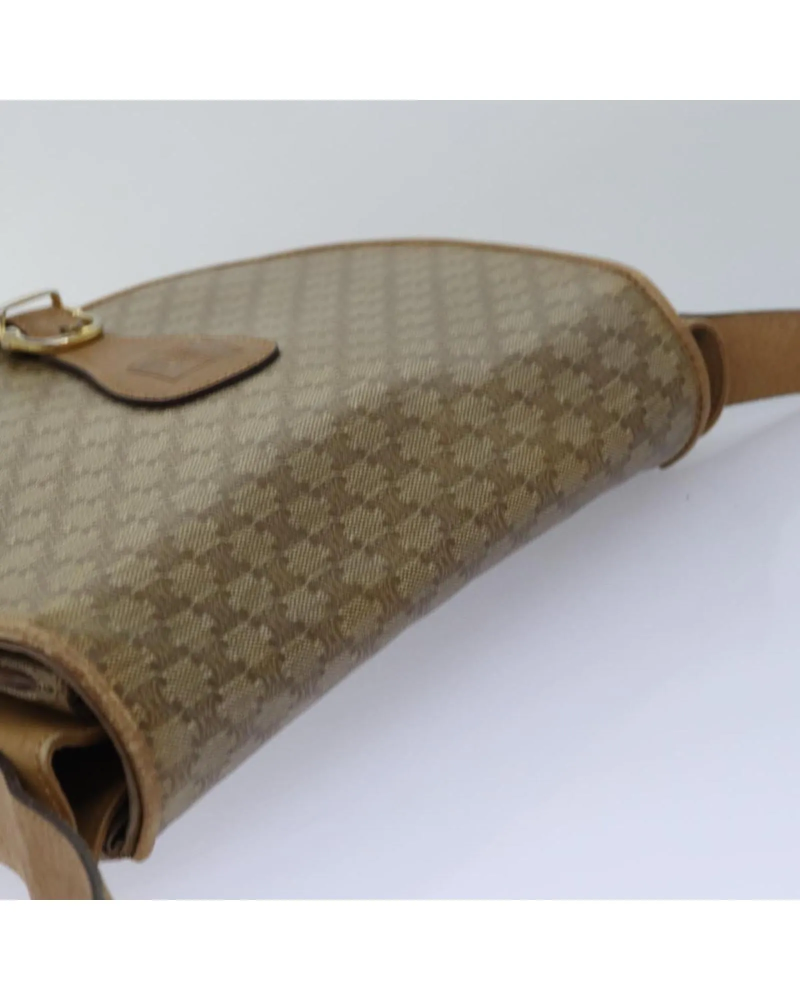 Macadam Canvas Shoulder Bag with Adjustable Strap