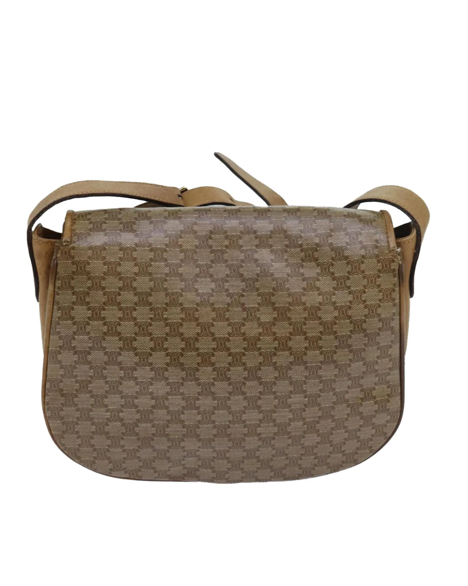 Macadam Canvas Shoulder Bag with Adjustable Strap