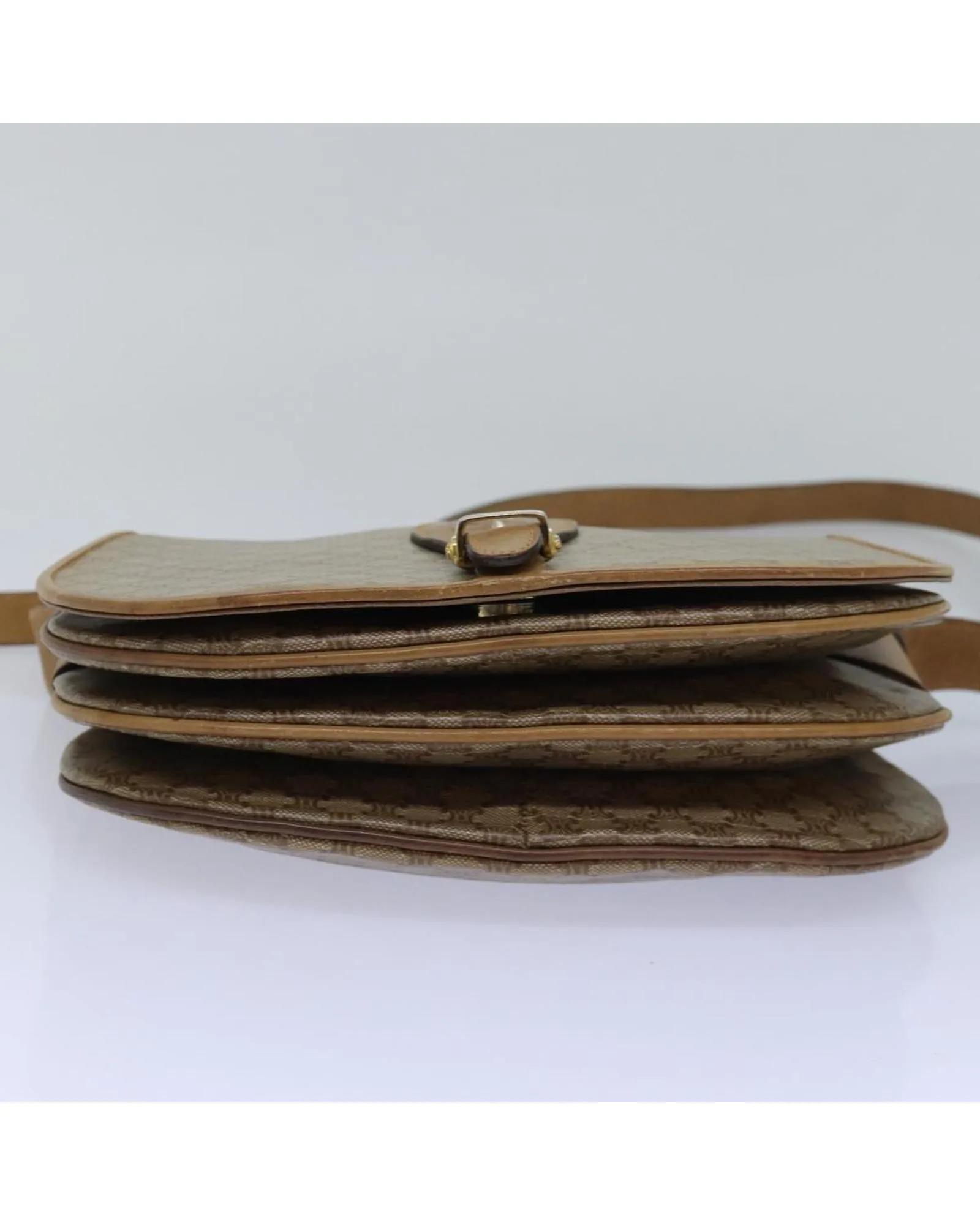 Macadam Canvas Shoulder Bag with Adjustable Strap