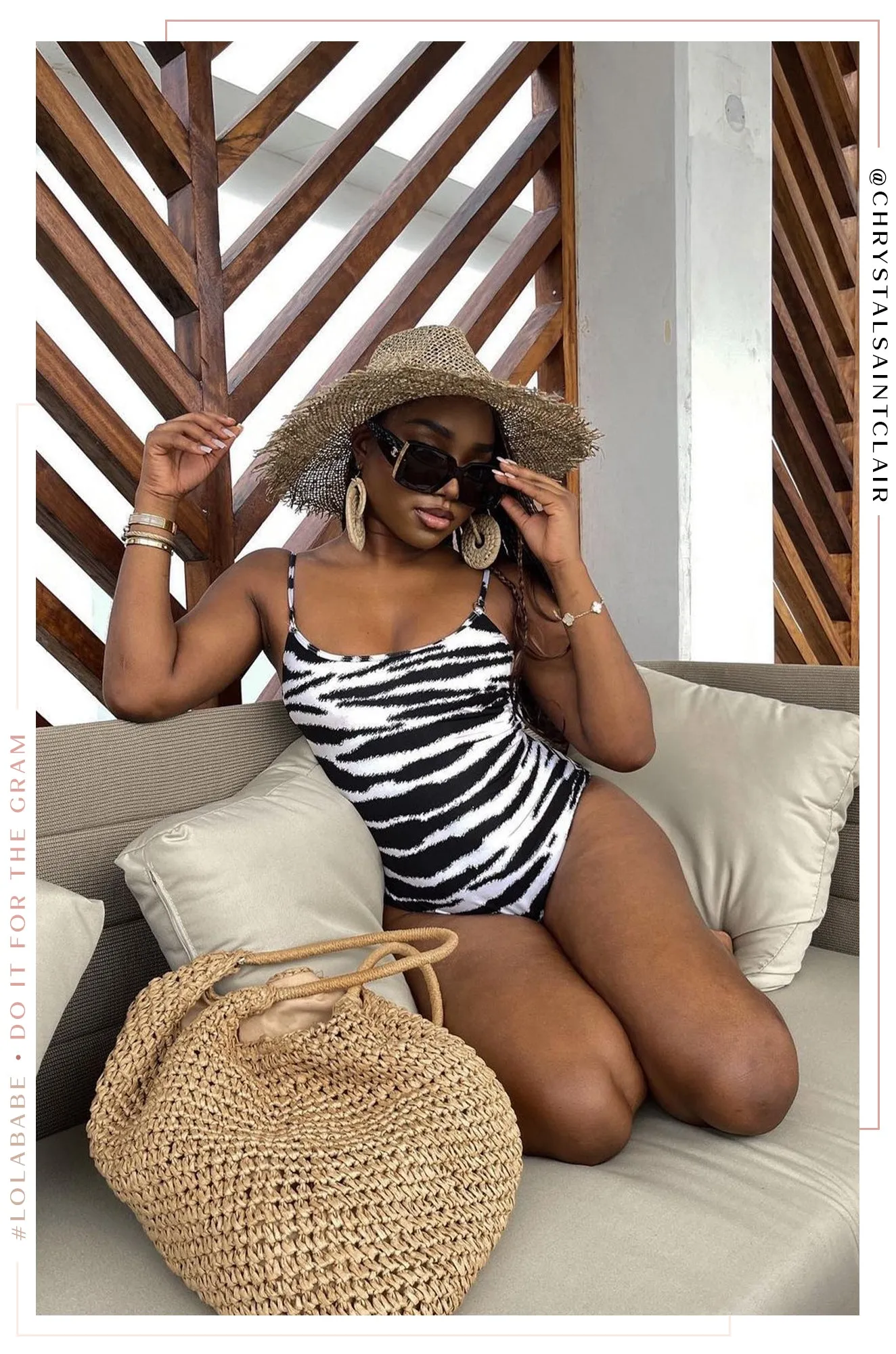 Playa Tulum Woven Straw Shoulder Beach Bag - Tan