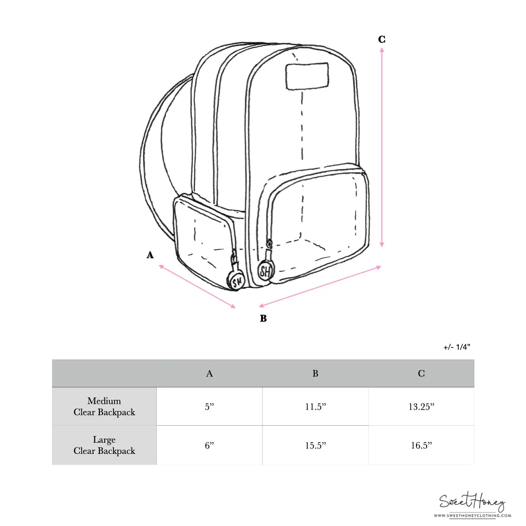 Ridley Backpack Collection - Clear Sparkles
