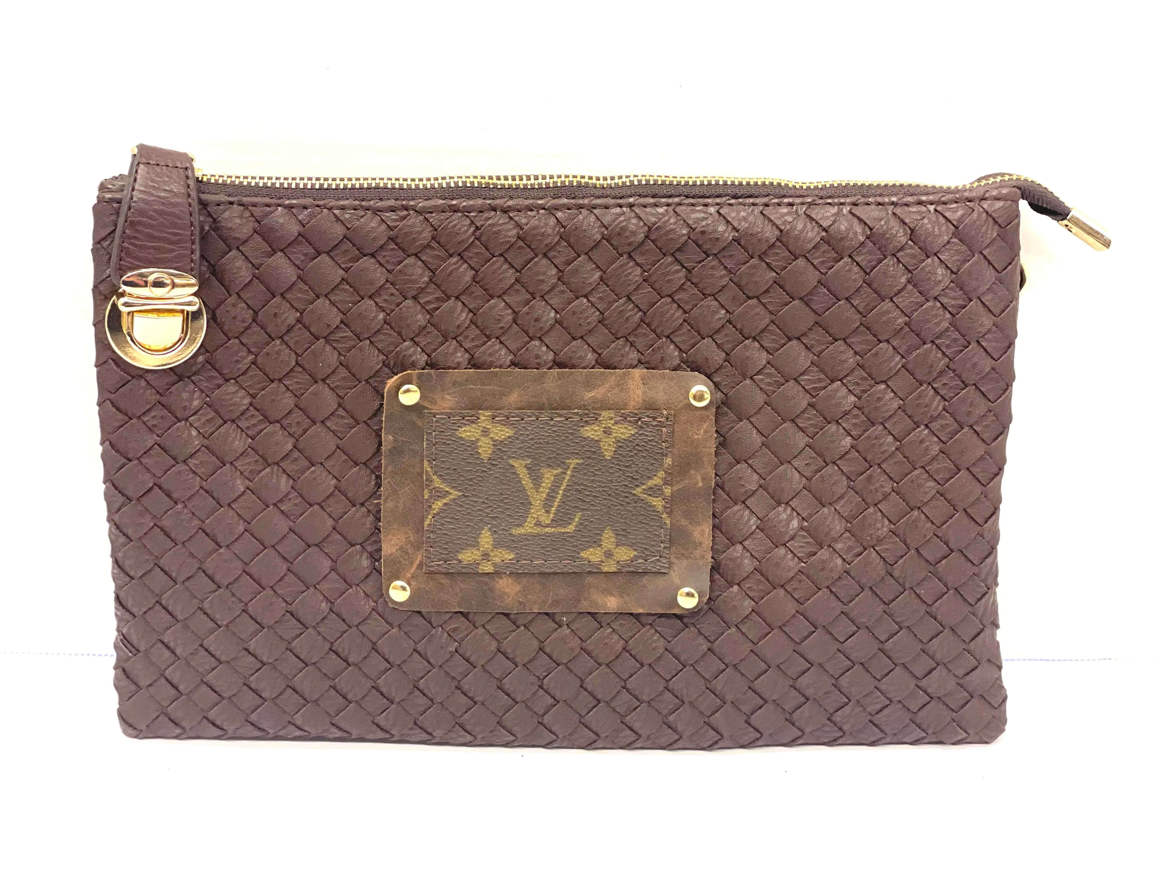 Rylie in woven brown Crossbody