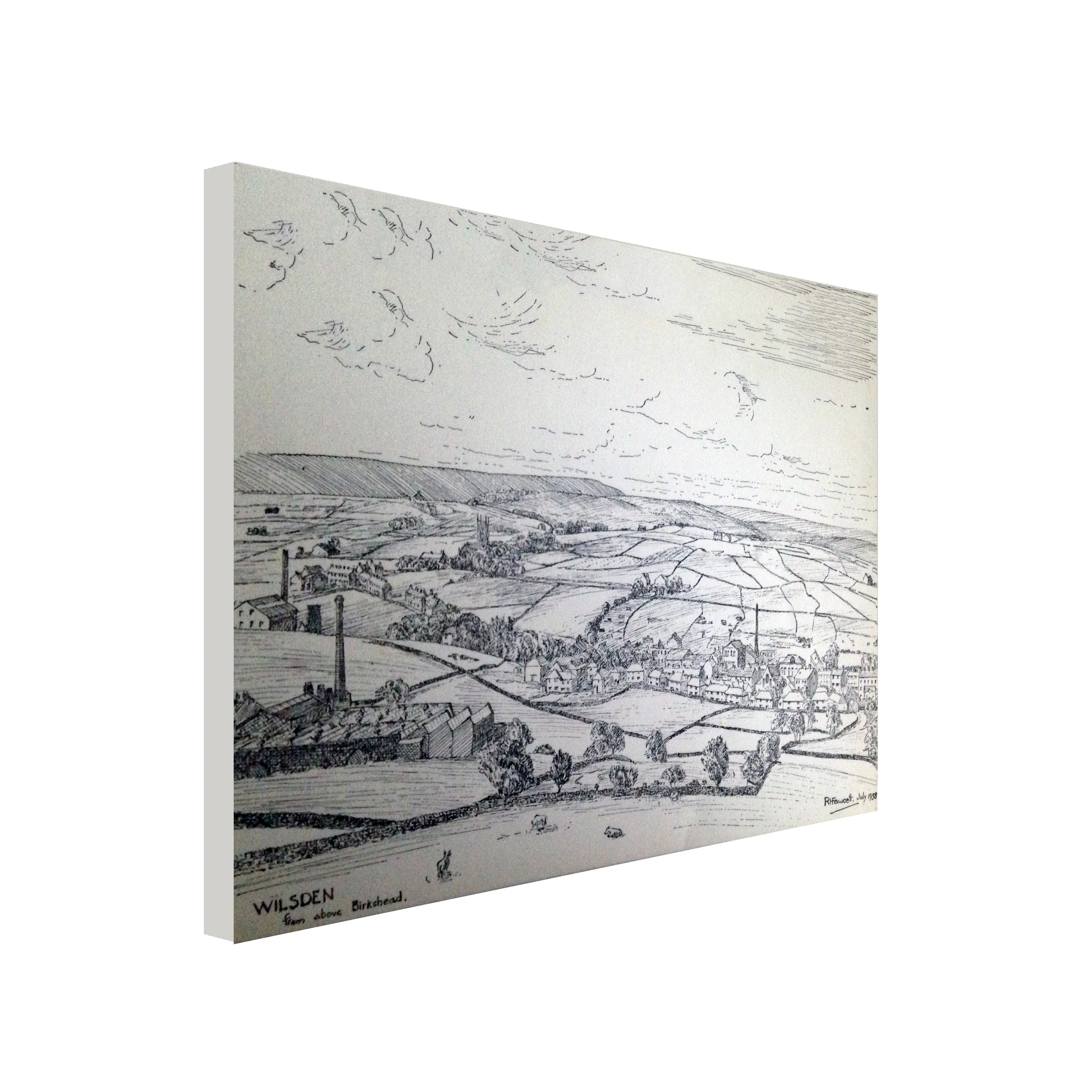 Wilsden From Birkshead Canvas Print