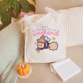 Witchin' for the weekend! Kawaii Bumblebutt Magical Totebag